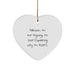 Funny Advisor Gifts for Men Friends from Family - Christmas Unique Heart Ornament with Quote - Advisor Heart Gifts - Image 1