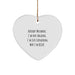 Funny Quotes for Aircraft Mechanic Gifts from Friends and Family, Heart Ornament for Men, Unique Christmas Unique Gifts - Image 1