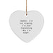 Funny Banker Gifts from Friends - Heart Ornament with 'I'm Not Arguing. I'm Just Explaining Why I'm Right.' Quote for Christmas Unique Gifts - Image 1
