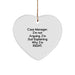 Funny Case Manager Gifts for Women, Case Manager Heart Ornament, 'I'm Not Arguing. I'm Just Explaining Why I'm Right.' Christmas Ornaments for Coworkers - Image 1