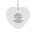 Funny Medical Assistant Heart Ornament Gifts from Friends for Medical Assistant Christmas Decoration - Image 1