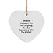 Funny Medical Assistant Gifts from Friends for Christmas Unique Heart Ornament, 'I'm Not Arguing. I'm Just Explaining Why I'm Right.', White Heart Shaped MDF with Sublimation Finish - Image 1