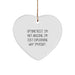 Funny Optometrist Gifts from Friends for Christmas Unique Heart Ornament, Explaining Why I'm Right. - Image 1