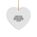 Funny Grandfather Gifts from Men to Grandfather, Heart Ornament for Christmas, 'I Think Me Being Your Grandfather Is Enough Of A Gift' Quote - Image 1