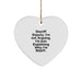 Funny Sheriff Deputy Gifts from Men to Sheriff Deputy, Sheriff Deputy Heart Ornament Christmas Unique Gifts, Inspirational Sheriff Deputy Deputy Heart Shaped Ornament - Image 1