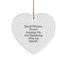 Funny Social Worker Heart Ornament Gifts from Friends and Family for Christmas Unique Present - Image 1