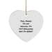 Funny Tool Maker Gifts from Friends for Tool Makers - Heart Ornament with 'I'm Not Arguing, I'm Just Explaining Why I'm Right' Quote - Christmas Unique Gifts - Image 1