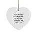 Funny Accountant Gifts, Heart Ornament for Accountant Friends, Don't Trust An Accountant That Doesn't Drink Coffee And Say F Words - Image 1