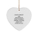 Funny Christmas Unique Gifts from Architect Friends with Heart Ornament Don't Trust An Architect That Doesn't Drink Coffee And Say F--k A Lot - Image 1