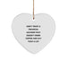 Funny Financial Advisor Heart Ornament Gifts from Men to Women Coworkers Family - Don't Trust Advisors Without Coffee and Swear Words - Image 1