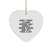 Funny Loan Officer Gifts from Men, Gifts for Loan Officer Men, Heart Ornament with Don't Trust A Loan Officer That Doesn't Drink Coffee And Say F--k A Lot - Image 1
