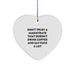 Funny Magistrate Gifts, Heart Ornament with Quirky Quote, Gifts from Family to Magistrate for Christmas - Image 1