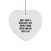 Funny Mixologist Christmas Unique Gifts from Men to Women Heart Ornament Say 'Don't Trust' - Unique Christmas Unique Gifts for Friends Family - Image 1