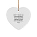 Funny Optometrist Gifts from Friends Heart Ornament for Christmas Unique Optometrist Men Women Family - Image 1