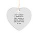 Funny Christmas Unique Gifts for Paralegals Men Women Friends Family, Paralegal Heart Ornament Gifts from Friends Coworkers, Don't Trust A Paralegal That Doesn't Drink Coffee Say F--k A Lot - Image 1