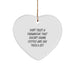 Funny Rescue Worker Gifts from Men - Don't Trust A Rescue Worker That Doesn't Drink Coffee And Say 'F--k' A Lot - Heart Ornament for Rescue Worker Lovers and Christmas Unique Gifts - Image 1