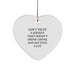 Funny Sheriff Heart Ornament Gifts from Friends and Family, Perfect for Sheriff Lovers, Christmas Unique - Image 1
