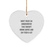 Funny Underwriter Gifts from Friends, Christmas Unique Gifts for Underwriters, Heart Ornament with a Sassy Quote - Image 1