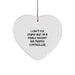 Funny Air Traffic Controller Gifts from Men to Friends, Heart Ornament for Christmas Unique Gifts - Image 1