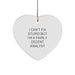 Funny Analyst Heart Ornament Gifts from Men to Female Coworkers for Christmas Unique - Image 1