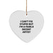 Funny Artist Heart Ornament Gifts from Friends and Family, Unique Christmas Unique Gifts for Men, Women, Coworkers and Artist - Image 1