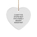 Funny Assistant Heart Ornament, Gifts from Friends, Family, or Coworkers for Assistants, Unique Christmas Unique Gift Ideas - Image 1