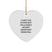 Funny Assistant Principal Heart Ornament Gifts - Inspirational Christmas Unique Gifts for Assistant Principals from Friends - Image 1