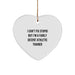 Funny Athletic Trainer Gifts from Men to Friends with a Heart Ornament Quote - I Can't Fix Stupid - Image 1