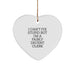 Funny Clerk Heart Ornament Gifts from Friends for Men at Christmas - Image 1