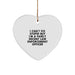 Funny Law Enforcement Officer Gifts, 'I Can't Fix Stupid But I'm A Fairly Decent', Heart Ornament for Christmas Unique Gifts from Friends to Law Enforcement Officer Men - Image 1