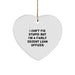 Funny Loan Officer Gifts - Heart Ornament for Men or Women Friends Family - I Can't Fix Stupid Loan Officer Holiday Unique Gifts from Family - Image 1