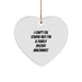 Funny Machinist Heart Ornaments for Men, Custom Gifts from Friends and Family to Machinist, Heart Shaped, Christmas Unique Gifts - Image 1