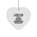 Funny Marketing Manager Heart Ornament Gifts from Friends, Christmas Unique Gifts for Marketing Manager, I Can't Fix Stupid But I'm A Fairly Decent Marketing Manager Heart Shaped Ornament - Image 1