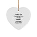 Funny Massage Therapist Gifts from Men to Women - Heart Ornament with I'm A Fairly Decent Massage Therapist Quote for Christmas Unique Gifts - Image 1