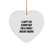 Funny Model Gifts from Friends for Christmas Unique Model Heart Ornament, 'I Can't Fix Stupid But I'm A Fairly Decent Model' Model Lover - Image 1