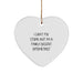 Funny Optometrist Christmas Unique Gifts for Him from Friends, Heart Ornament with I'm A Fairly Decent Optometrist Humor, Unique Gift Ideas - Image 1