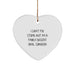 Funny Oral Surgeon Gifts from Friends for Men Heart Ornament, Inspirational I Can't Fix Stupid But I'm A Fairly Decent Oral Surgeon Christmas Unique Gifts - Image 1