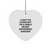 Funny Orthopedic Surgeon Gifts for Men, Women, or Coworkers - Heart Ornament with I Can't Fix Stupid But I'm A Fairly Decent Orthopedic Surgeon Quote, Christmas Unique Gifts - Image 1