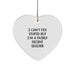 Funny Quilter Gifts from Friends, Heart Ornament for Quilter, I Can't Fix Stupid But I'm A Fairly Decent Quilter, Christmas Unique Gifts - Image 1