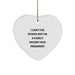 Funny Vice President Gifts for Men - Heart Ornament with 'I Can't Fix Stupid' Quote - Christmas Unique Presents from Friends to Family - Image 1