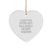 Funny Warden Heart Ornament Gifts for Men from Friends, Christmas Unique Warden Heart Shaped Decorations Warden Quotes - Image 1