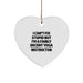 Funny Yoga Instructor Gifts for Men - Heart Ornament Quote - Christmas Unique Gifts from Friends - I Can't Fix Stupid But I'm A Fairly Decent Yoga Instructor - Image 1