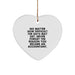 Funny Accountant Gifts, Heart Ornament with Inspirational Quote, Gifts from Men for Accountant Friends at Christmas - Image 1