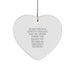 Aerospace Engineer Heart Ornament Inspirational Christmas Unique Gift, Funny Quote for Aerospace Engineer, Heart Shaped MDF Ornament Gifts from Men to Aerospace Engineer Friends - Image 1