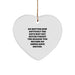 Ambulance Driver Heart Ornament, Funny Inspirational Gift for Ambulance Driver, Gifts from Friends to Ambulance Driver, Ambulance Driver Christmas Unique Gifts - Image 1