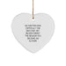 Author Inspirational Heart Ornament Gifts from Friends for Him, Funny Quote, Christmas Unique Gifts, Heart Shaped, White, MDF, Sublimation Printed, Durable, Lightweight, Gold Cord, Easy Hanging - Image 1