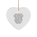 Funny Inspirational Dentist Gifts from Friends to Family Heart Ornament for Christmas Unique Present - Image 1