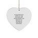 Electrical Engineer Inspirational Heart Ornament Gifts from Friends for Men with Funny Quote, Heart Shaped White Christmas Unique Gifts - Image 1