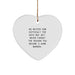 Game Warden Inspirational Gifts from Men, 'No Matter How Difficult The Days May Get. Never Forget The Reason You Became A Game Warden.' Heart Ornament for Christmas Unique Gifts - Image 1