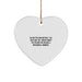 Funny Quote Heart Ornament for Mechanical Engineers, Unique Christmas Unique Gifts from Friends to Men - Image 1